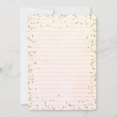 アイスクリーム絵を描ススプラッシュダイヤストライプモンド誕生日 招待状 (裏面)