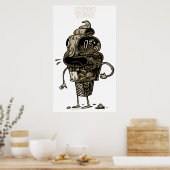 アイスクリーム解剖学 ポスター (キッチン)