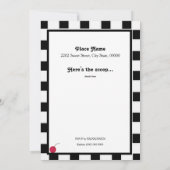 アイスクリーム誕生パーティーの招待状 招待状 (裏面)