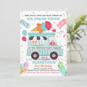 アイスクリーム誕生パーティードライブバイ誕生日パレード 招待状 (スタンド正面)