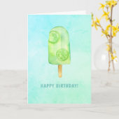 アイスクリーム誕生パーティー カード (黄色い花)