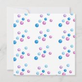 アイスクリーム誕生日ガールズキッズはこちらスクープ 招待状 (裏面)