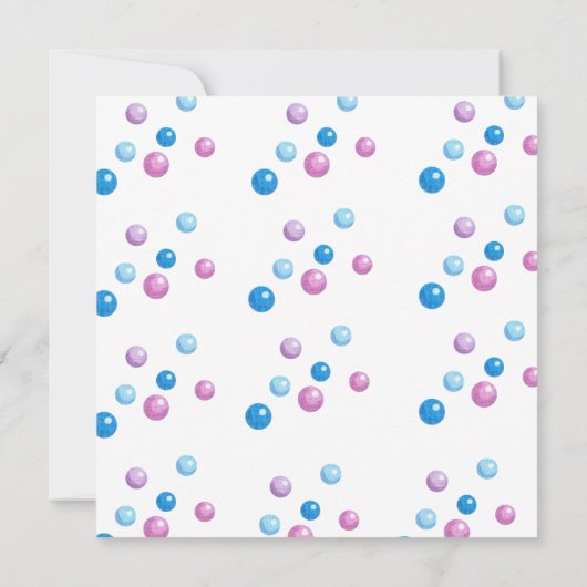 アイスクリーム誕生日ガールズキッズはこちらスクープ 招待状 (裏面)