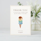 アイスクリーム誕生日サンキューカード サンキューカード (スタンド正面)