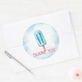 アイスクリーム誕生日サンキュー ラウンドシール (封筒)