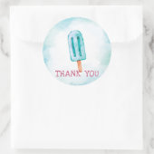 アイスクリーム誕生日サンキュー ラウンドシール (バッグ)