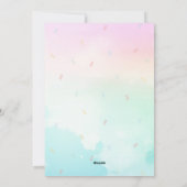 アイスクリーム誕生日パーティーの招待状 シーズンカード (裏面)