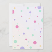 アイスクリーム誕生日パーティーの招待状 招待状 (裏面)