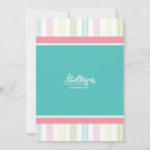 アイスクリーム誕生日パーティーの招待 招待状 (裏面)