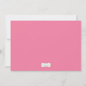 アイスクリーム誕生日パーティー茶髪 招待状 (裏面)