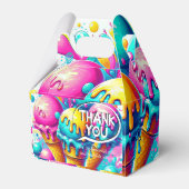 アイスクリーム誕生日パーティー フェイバーボックス (正面サイド)