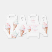 アイスクリーム誕生日パーティー フェイバーボックス (折り畳みなし)