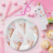 アイスクリーム誕生日パーティー ペーパープレート (パーティー)