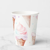 アイスクリーム誕生日パーティー 紙コップ (裏面)