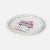 アイスクリーム誕生日プレート ペーパープレート (アングル)