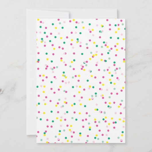 アイスクリーム誕生日招待状サマー 招待状 (裏面)