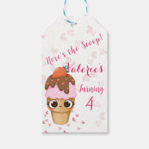 アイスクリーム誕生日招待状4th誕生日