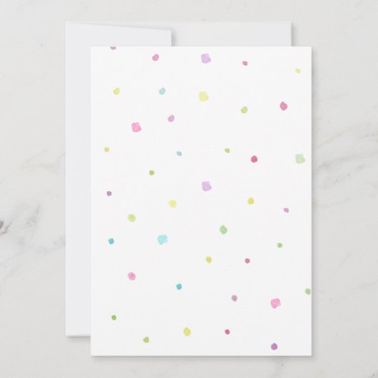 アイスクリーム誕生日招待状5誕生日 セーブザデート (裏面)