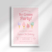 アイスクリーム誕生日招待状 招待状