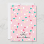 アイスクリーム誕生日招待状 招待状 (裏面)