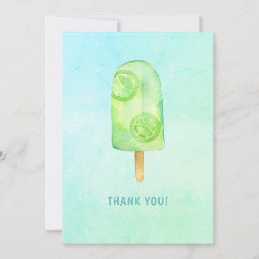 アイスクリーム誕生日 サンキューカード (正面)