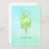 アイスクリーム誕生日 サンキューカード (正面/裏面)