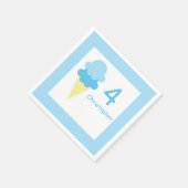 アイスクリーム誕生日 スタンダードカクテルナプキン (角)