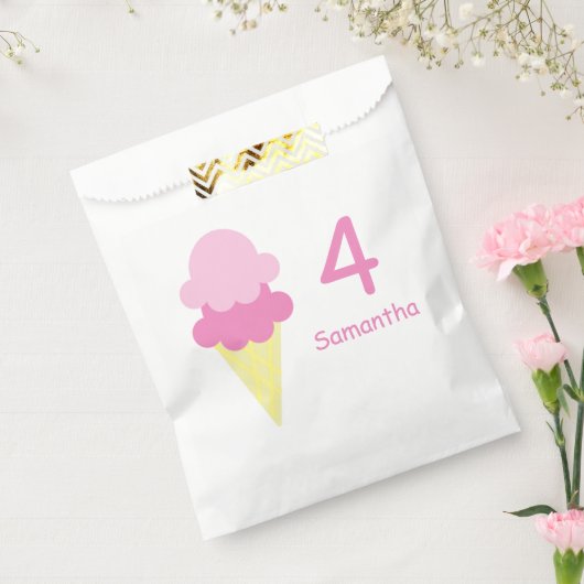 アイスクリーム誕生日 フェイバーバッグ (封をした状態)