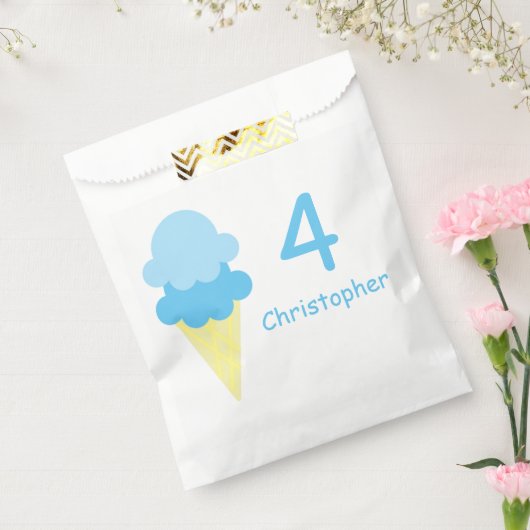 アイスクリーム誕生日 フェイバーバッグ (封をした状態)