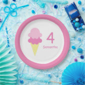 アイスクリーム誕生日 ペーパープレート (パーティー)