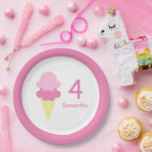 アイスクリーム誕生日 ペーパープレート (パーティー)