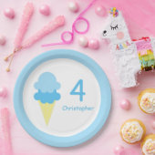 アイスクリーム誕生日 ペーパープレート (パーティー)