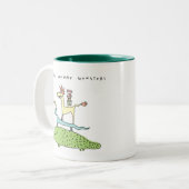 アイスクリーム配達モンスター-マグ ツートーンマグカップ (正面左)