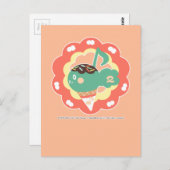 アイスクリーム音符 ポストカード (正面/裏面)