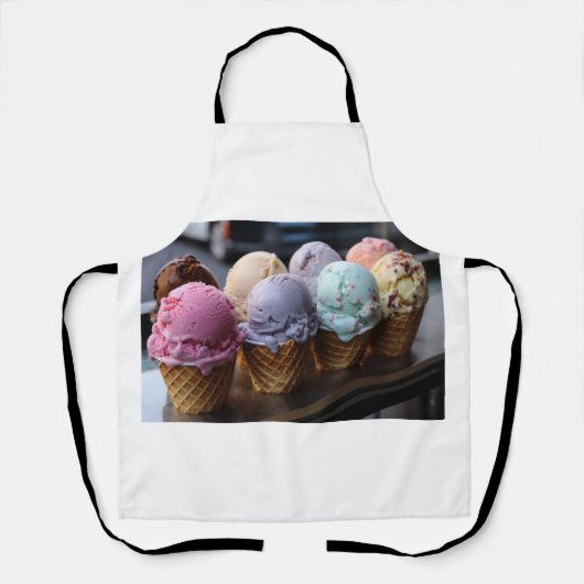 アイスクリーム飛行 エプロン (正面)