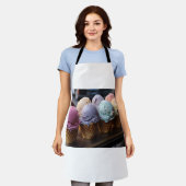 アイスクリーム飛行 エプロン (着用した状態)