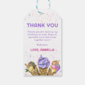 アイスクリーム1st誕生日パーティー ギフトタグ (裏面)