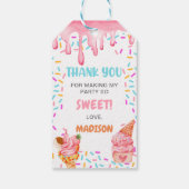 アイスクリーム1st誕生日パーティー ギフトタグ (裏面)