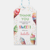 アイスクリーム1st誕生日パーティー ギフトタグ (裏面)