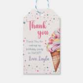 アイスクリーム1st誕生日パーティー ギフトタグ (正面)