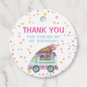 アイスクリーム1st誕生日パーティー フェイバータグ (正面)
