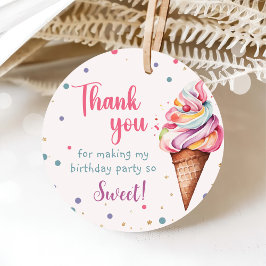 アイスクリーム1st誕生日パーティー フェイバータグ