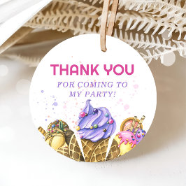 アイスクリーム1st誕生日パーティー フェイバータグ