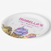 アイスクリーム1st誕生日パーティー ペーパープレート (アングル)