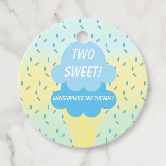 アイスクリーム2回目の誕生日 フェイバータグ (正面)