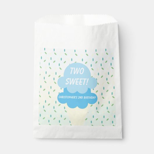 アイスクリーム2回目の誕生日 フェイバーバッグ (正面)