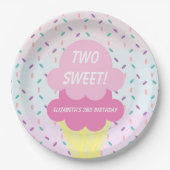 アイスクリーム2回目の誕生日 ペーパープレート (正面)