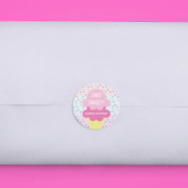 アイスクリーム2回目の誕生日 ラウンドシール