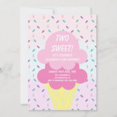 アイスクリーム2回目の誕生日 招待状 (正面)