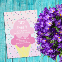 アイスクリーム2回目の誕生日 招待状